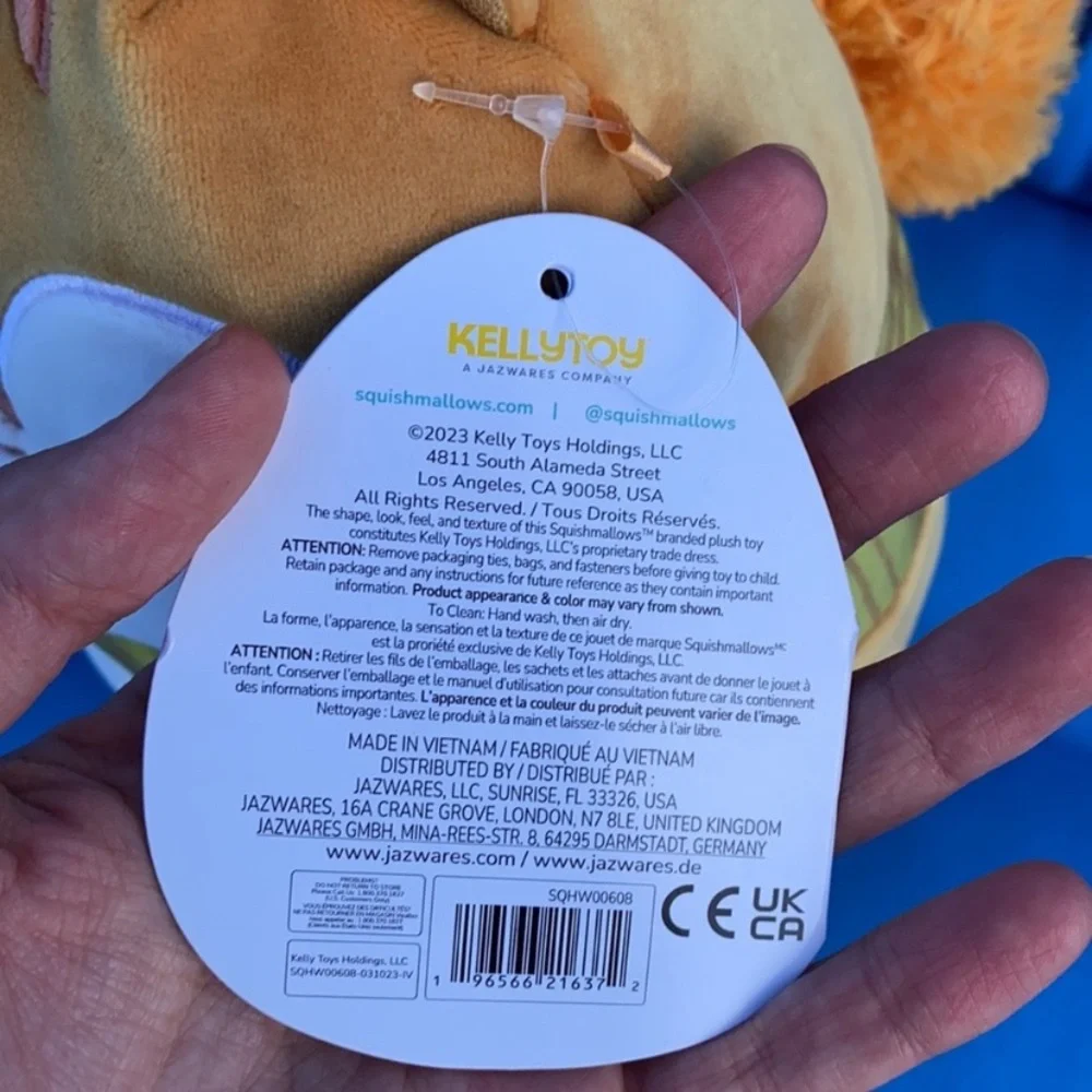 Original Squishmallows NamedErin Size7“Inch 2022 NWTS HarvestSquirrel Halloween - Picture 10 of 13